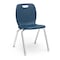 Virco N2 Series 18" Classroom Chair, 5th Grade - Adult with Nylon Glides - Navy Seat N218 - alternate 1